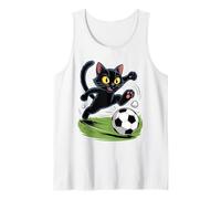 Lindo Gato Merch, Divertido Gato Vintage de una pandilla de Gatos Jugando al fútbol Camiseta sin Mangas