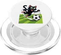 Lindo Gato Merch, Divertido Gato Vintage de una pandilla de Gatos Jugando al fútbol PopSockets PopGrip para MagSafe