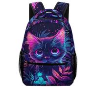 lindo gato Mochila Hombre Animales Pet Morral Para Portátil Daypack Casual Mochila Instituto Para Colegio Viaje Cámping Adolescentes Niña Niño One Size