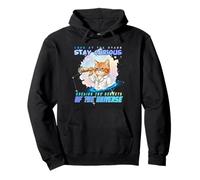 Lindo Gato Naranja astrónomo Acuarela Ciencia Arte Sudadera con Capucha
