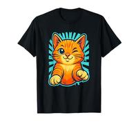 Lindo Gato Naranja guiñando, Gatito juguetón Camiseta