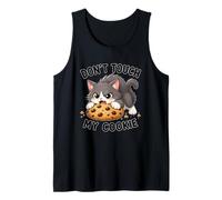 Lindo Gato no Toque mi Galleta Camiseta sin Mangas