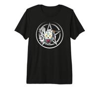 Lindo Gato Oculto maullido místico esotérico brujería Espiritual Camiseta Premium
