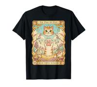 Lindo Gato Roca Papel Tijeras Mano Divertido Pata Juego en Beige Camiseta