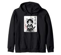 Lindo Gato Samurai bebé Kawaii clásico - Lindo japonés Sakura Sudadera con Capucha