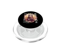 Lindo Gato Samurai Guerrero japonés Ninja Kitty Kawaii PopSockets PopGrip para MagSafe