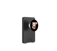 Lindo Gato sosteniendo la Cartera vacía diseño Divertido para los Amantes de los Gatos PopSockets PopWallet para MagSafe