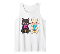 Lindo Gatos Kawaii Neko 67 Drip Meme Divertido Seis Siete Camiseta sin Mangas
