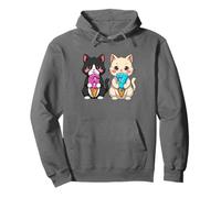 Lindo Gatos Kawaii Neko 67 Drip Meme Divertido Seis Siete Sudadera con Capucha