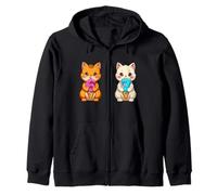 Lindo Gatos Kawaii Neko 67 Drip Meme Divertido Seis Siete Sudadera con Capucha