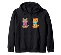 Lindo Gatos Kawaii Neko 67 Drip Meme Divertido Seis Siete Sudadera con Capucha