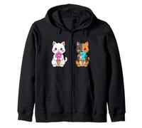 Lindo Gatos Kawaii Neko 67 Drip Meme Divertido Seis Siete Sudadera con Capucha