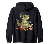 Lindo Gecko Controlador de Videojuegos PC Consola Gaming Nerd Sudadera con Capucha