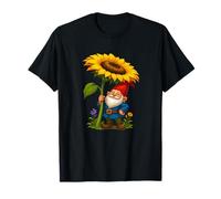 Lindo gnomo de jardín con Girasol Gigante Camiseta
