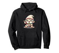 Lindo gnomo japonés Kawaii Chibi Comiendo Ramen Sudadera con Capucha