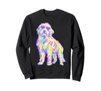 Lindo Goldendoodle con Gafas de Sol de corazón Coastal Summer Vibes Sudadera
