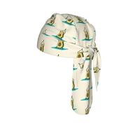 Lindo gorro de yoga con estampado de aguacate para ciclismo, diseño de calavera, absorbe la humedad, para debajo del casco, con lazo en la espalda, moderno gorro de 56 a 61 cm