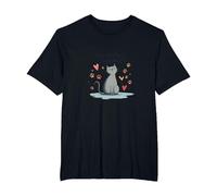 Lindo gráfico de Amante de los Gatos ronroneando Perfectamente imperfecto Camiseta, Hombre Tallas Grandes, Negro, 3X Alto