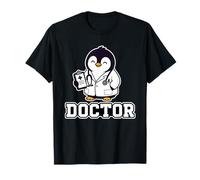 Lindo gráfico de Carrera médica médico pingüino Camiseta