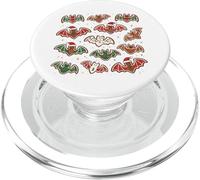 Lindo gráfico de Galletas navideñas espeluznantes de murciélagos de Jengibre PopSockets PopGrip para MagSafe