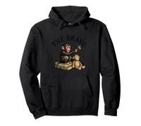 Lindo gráfico de Monkey Punch Baby The Brave Book Lovers Library Sudadera con Capucha