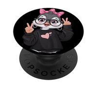 Lindo gráfico de pájaro Divertido Amante de los Animales Personaje juguetón Afilado PopSockets PopGrip Adhesivo