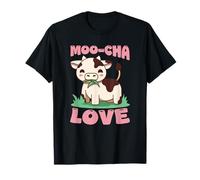 Lindo gráfico de Vaca moocha Amor Adorable Animal Arte Camiseta