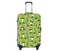 Lindo green frog Kawaii - Fundas de equipaje de viaje - Fundas elásticas para maletas protectoras para equipaje de 18 a 32 pulgadas, Negro -, G