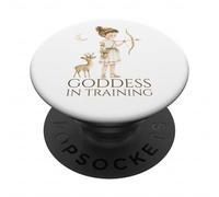 Lindo Griego Antiguo - Diosa En Entrenamiento - Mitología Artemisa PopSockets PopGrip Adhesivo