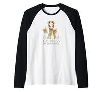 Lindo Griego Antiguo - Diosa En Entrenamiento - Mitología Demeter Camiseta Manga Raglan