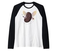 Lindo Hada Madrina Amante de Frijoles Kawaii Humor Vegano Camiseta Manga Raglan