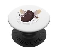 Lindo Hada Madrina Amante de Frijoles Kawaii Humor Vegano PopSockets PopGrip Adhesivo