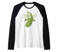 Lindo Hada Madrina Edamame Bean Lover Kawaii Humor Vegano Camiseta Manga Raglan