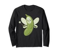 Lindo Hada Madrina Edamame Bean Lover Kawaii Humor Vegano Manga Larga