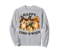 Lindo Halloween Corgi Witch Pack Funny Dog Design Mom Dad Kid Sudadera