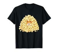 Lindo hámster de Palomitas de maíz Divertido para Amantes de la Noche Camiseta
