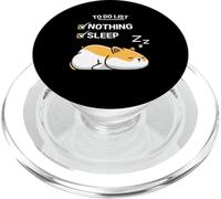 Lindo hámster lista de cosas que hacer nada cansado hámster durmiendo PopSockets PopGrip para MagSafe
