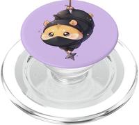 Lindo hámster Ninja Kawaii Chibi Anime Shinobi Pet Art PopSockets PopGrip para MagSafe