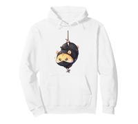 Lindo hámster Ninja Kawaii Chibi Anime Shinobi Pet Art Sudadera con Capucha