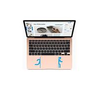 Lindo Herngee Matchman silueta calcomanía Macbook piel pegatinas azul