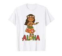 Lindo Hula Dancer Aloha Hawaii Tropical Luau Fiesta Vacaciones Camiseta