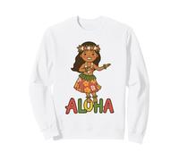 Lindo Hula Dancer Aloha Hawaii Tropical Luau Fiesta Vacaciones Sudadera