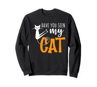 Lindo humor de gato de Halloween: ¿Has visto a mi gato mamás y papás? Sudadera