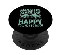 Lindo humor de manatíes - Funny Sea Life Ocean Life Manatíes PopSockets PopGrip Adhesivo
