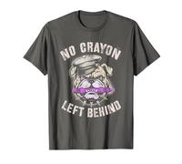 Lindo Humor de No Crayon Left Behind del Cuerpo Militar de Las Fuerzas Armadas Camiseta