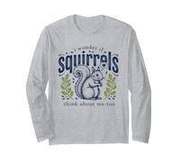 Lindo I Wonder If Squirrels Think About Me Too Animal Manga Larga
