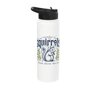 Lindo I Wonder If Squirrels Think About Me Too Animal Stainless Steel Insulated Water Bottle