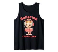 Lindo Italiano Brainrot Meme Bailarina Capuchino Gen Z Niños Camiseta sin Mangas