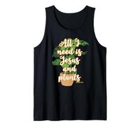 Lindo Jesús Y Plantas Santo Jesús Rey Del Amor Chica Cristiana Camiseta sin Mangas