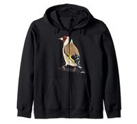 Lindo jilguero pájaro para amantes de aves observando aves Sudadera con Capucha